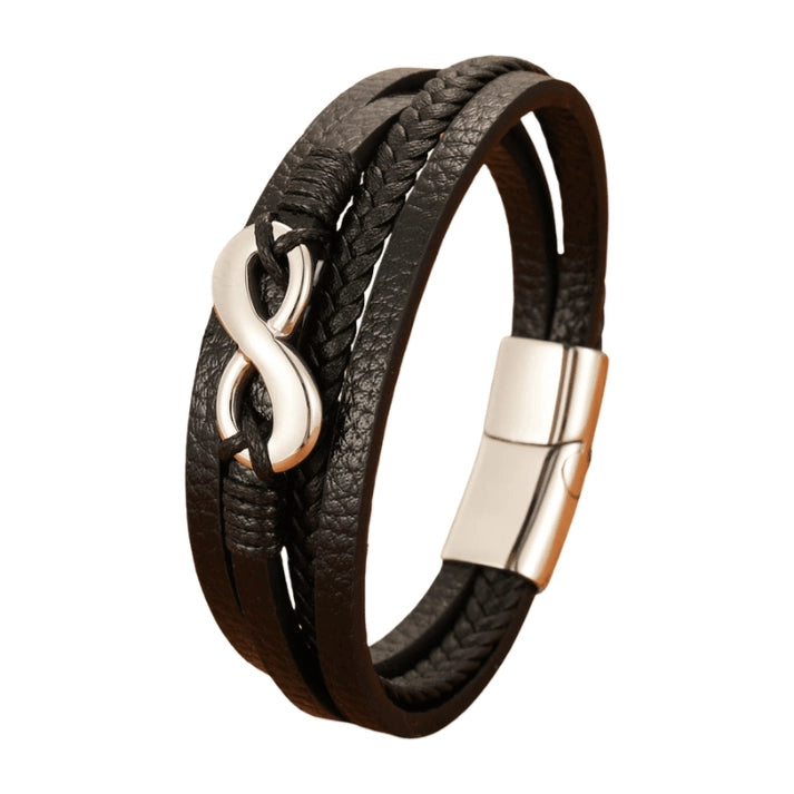pulseira-masculina-de-couro-infinito-com-design-refinado-e-significado