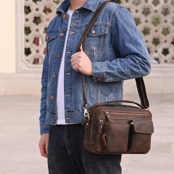 Bolsa de Couro Masculina “Massimo” Bertosee