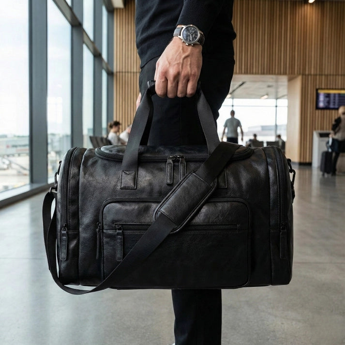 Mala de Viagem em Couro "Massimo" Lorenzo