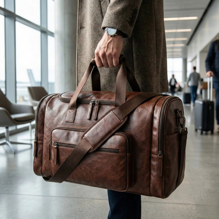 Mala de Viagem em Couro "Massimo" Lorenzo