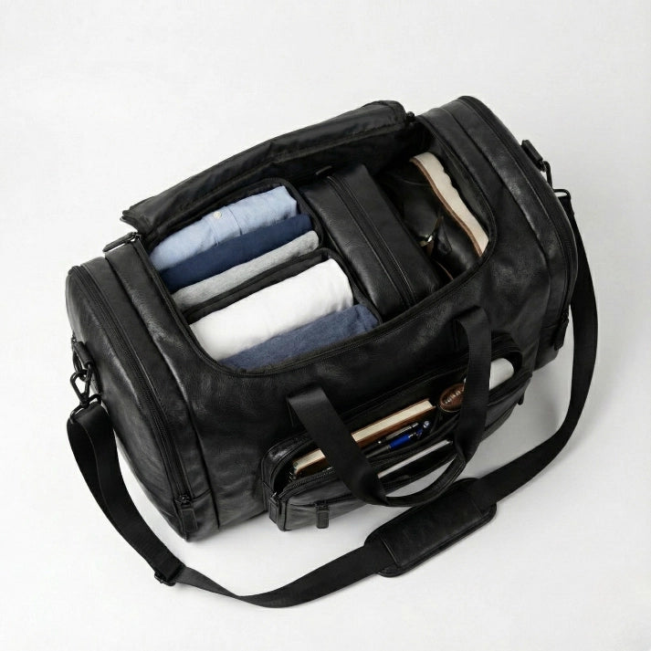 Mala de Viagem em Couro "Massimo" Lorenzo