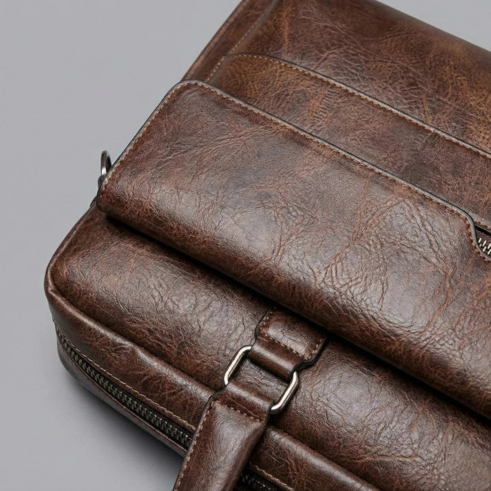 Maleta de Couro Genuíno “Massimo” Savelli