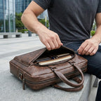 Maleta de Couro Genuíno “Massimo” Savelli