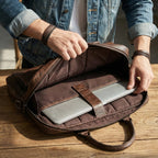 Maleta de Couro Genuíno “Massimo” Savelli