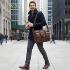 Maleta de Couro Genuíno “Massimo” Savelli