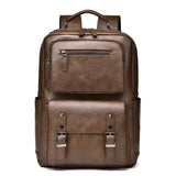 Mochila de Couro Masculina “Massimo” Retrô