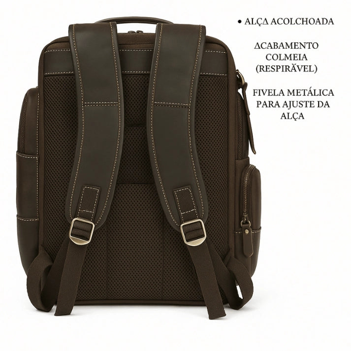 mochila-de-couro-premium-com-bolso-frontal-e-suporte-comfortável-para-costas