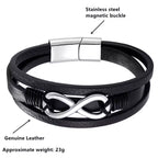 pulseira-masculina-de-couro-legítimo-infinito-com-estilo-moderno