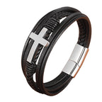 pulseira-masculina-de-couro-roma-com-simbolo-religioso-e-estilo-forte