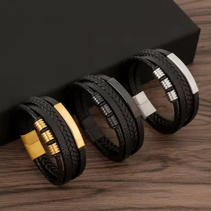 pulseira-masculina-de-couro-enzo-com-estilo-moderno-e-discreto